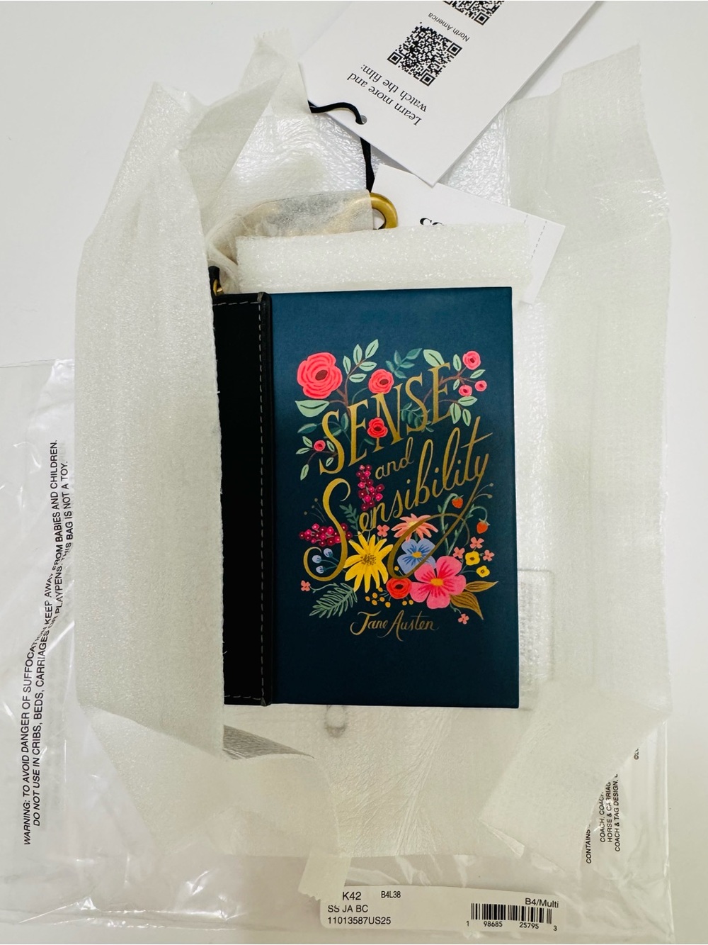 Coach Sense and Sensibility Jane Austen Book Bag Charm CFK42 NWT